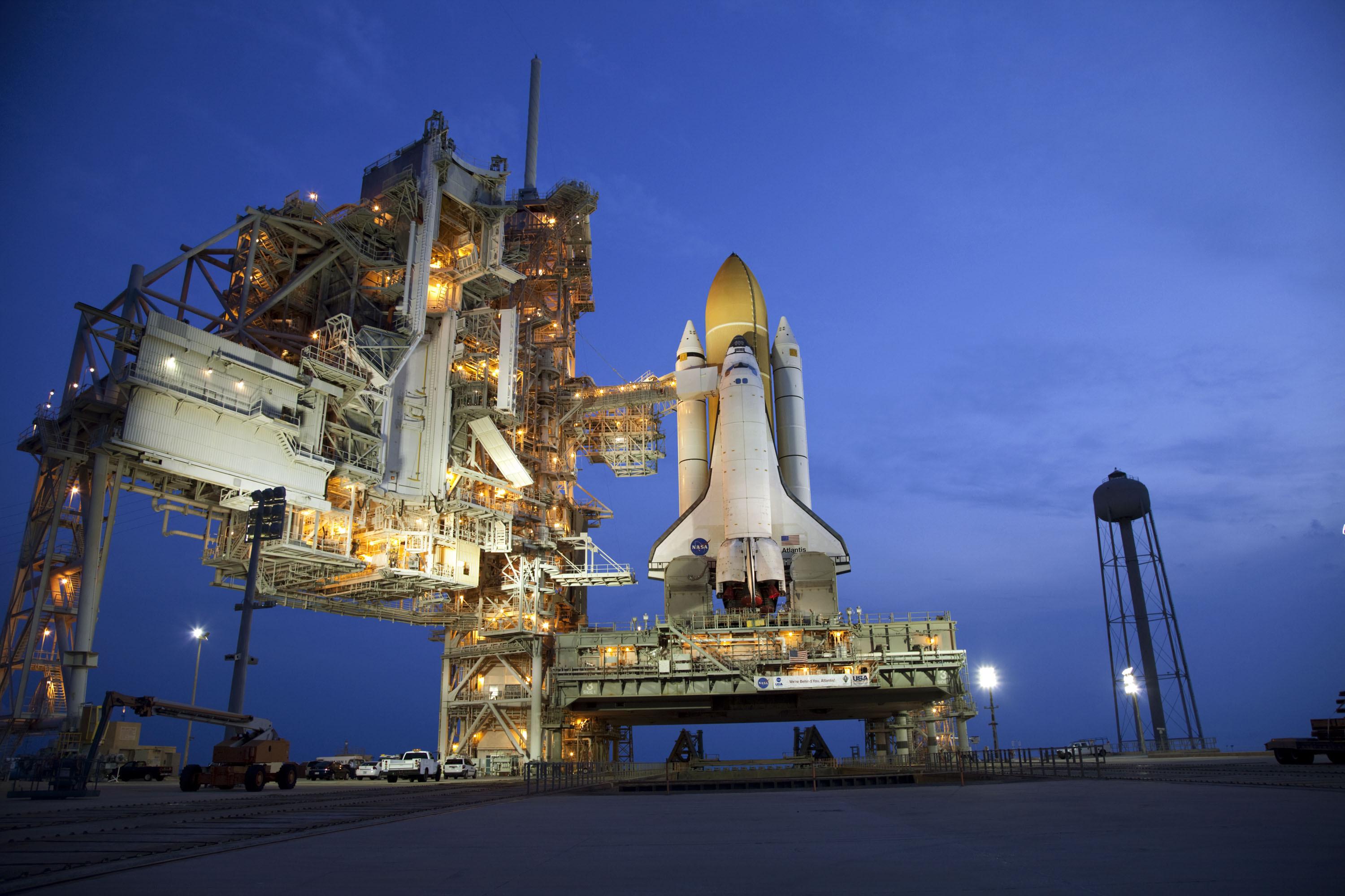 Space Shuttle Atlantis at the Launch Pad - STS-135
