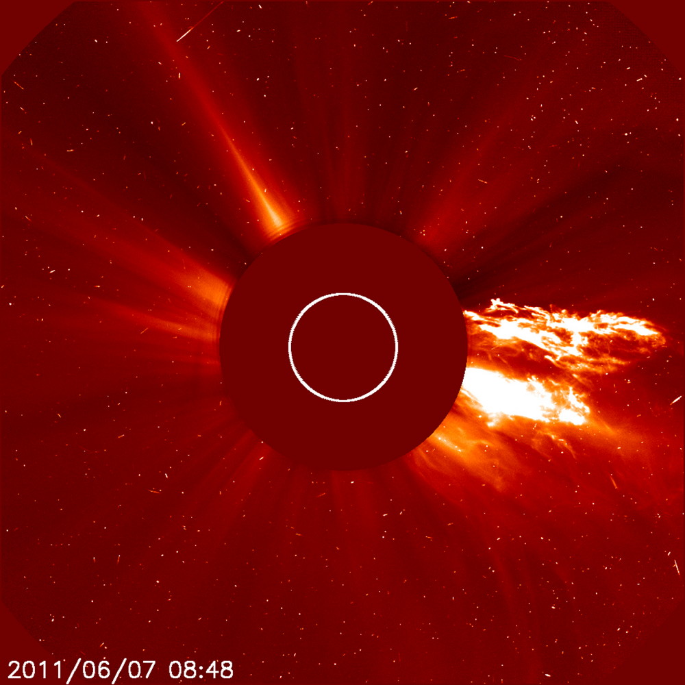 Spectacular Prominence Eruption of June 2011