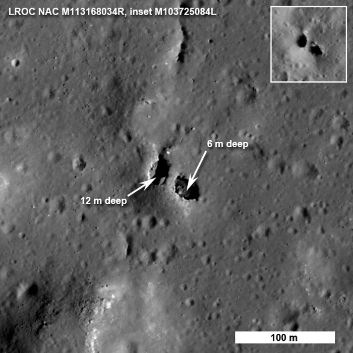 LRO shows natural bridge on moon