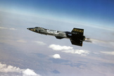 The X-15 rocket plane flew 199 times between 1959 and 1968.