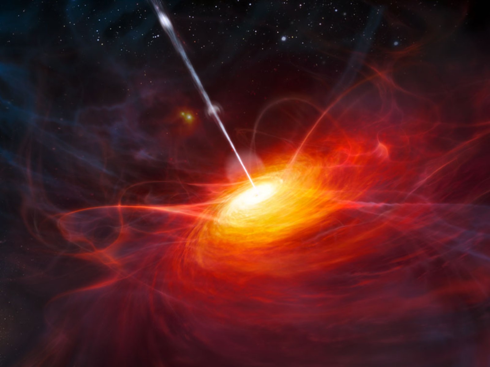 quasar, distant, sun, big bang