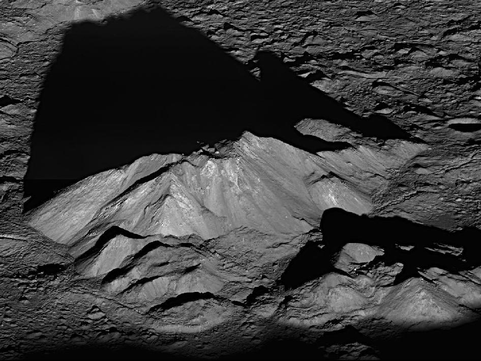 Shadows on the Moon's Tycho Crater