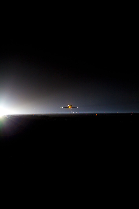 Aboard a Shuttle Training Aircraft
