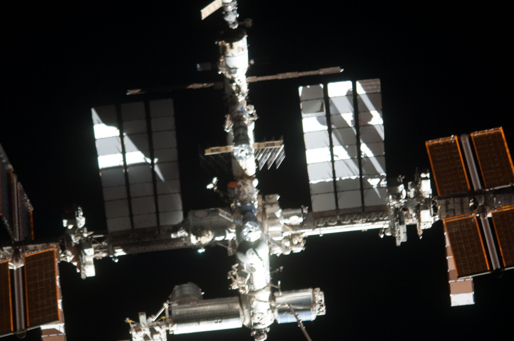 International Space Station Photographed from the Space Shuttle Atlantis