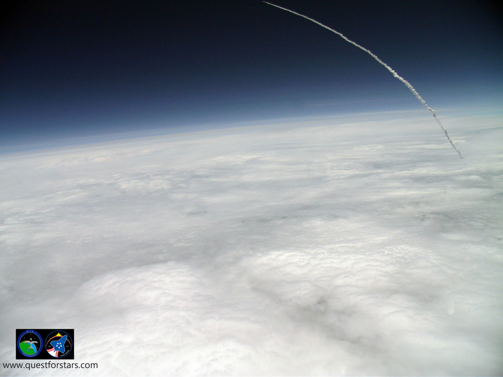 Atlantis Flies in a Parabolic Arc