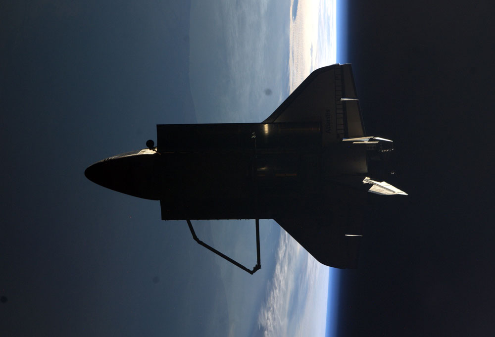 Atlantis After Undocking by Astro_Ron