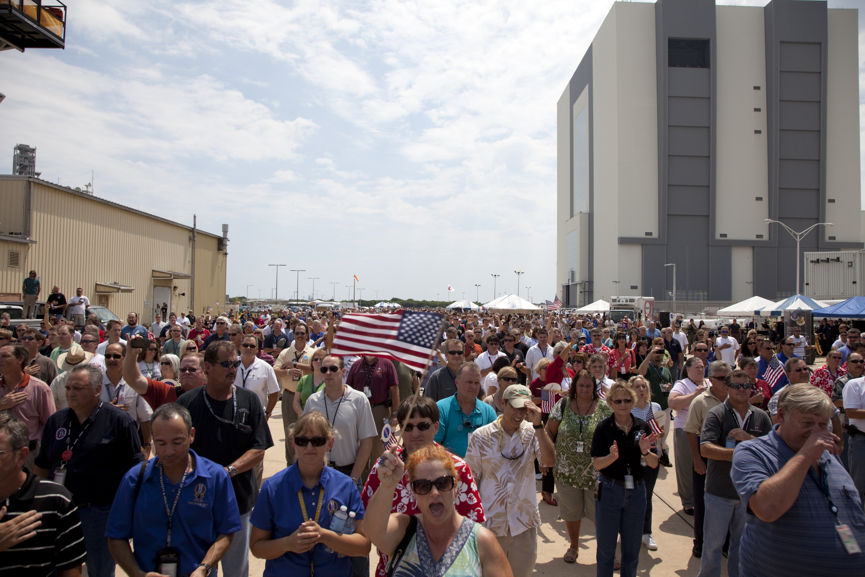 NASA's Space Shuttle Workers at Employee Appreciation Event