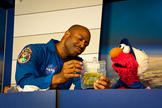 Former astronaut Leland Melvin taught the ABCs of living and working in space.
