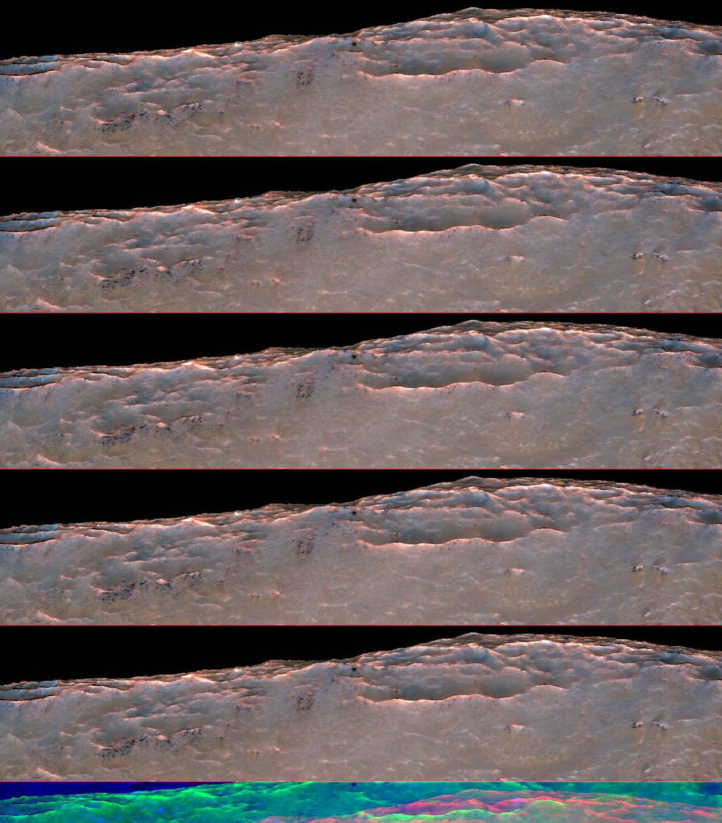 Oblique View of Newton Crater