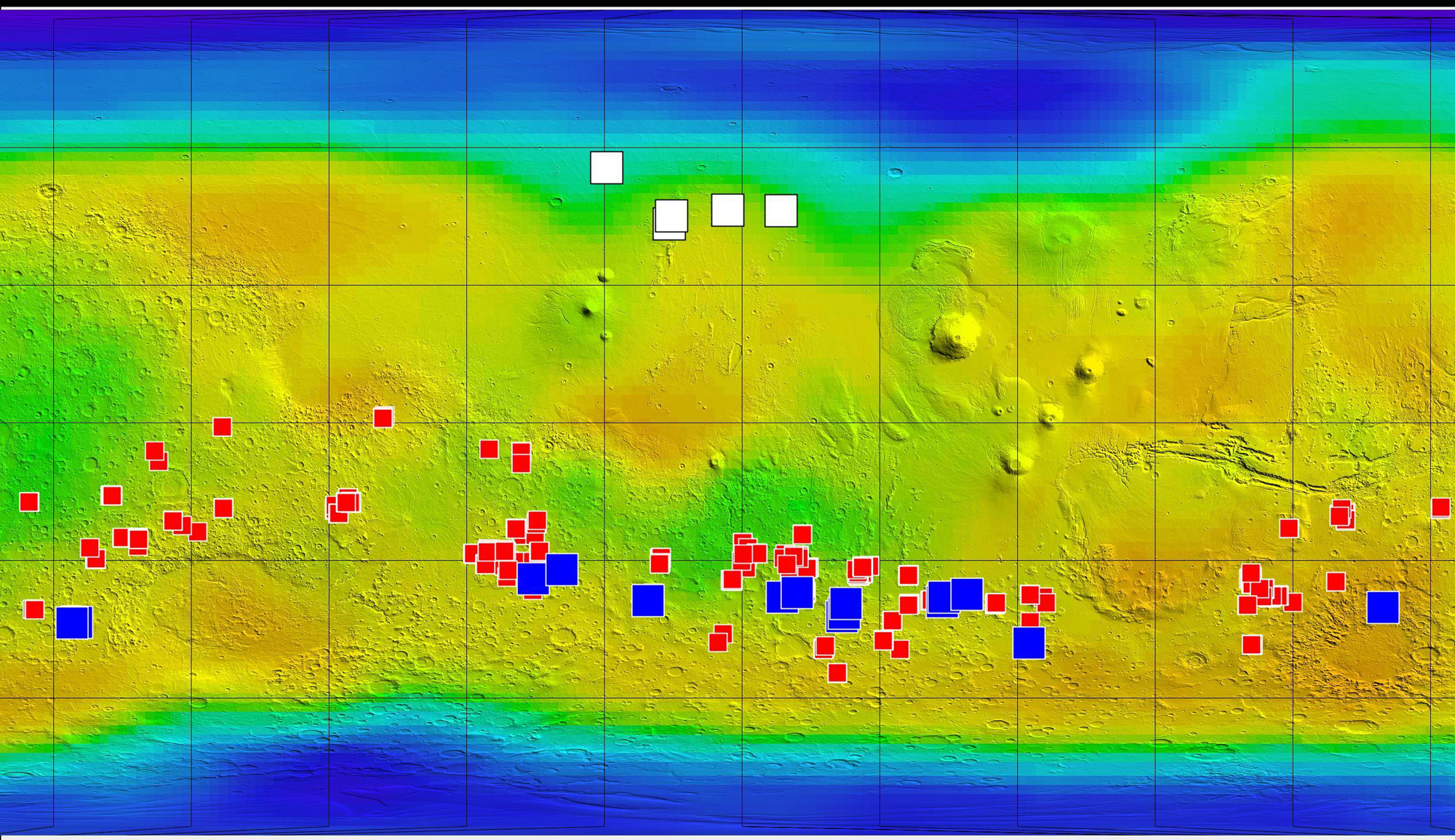 Potential Water Ice and Salt Map of Mars