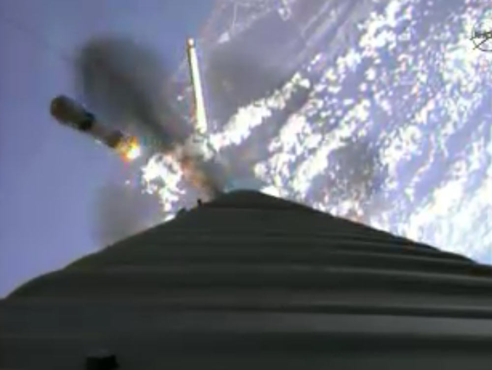 Juno Rocket Solid Rocket Booster Separation