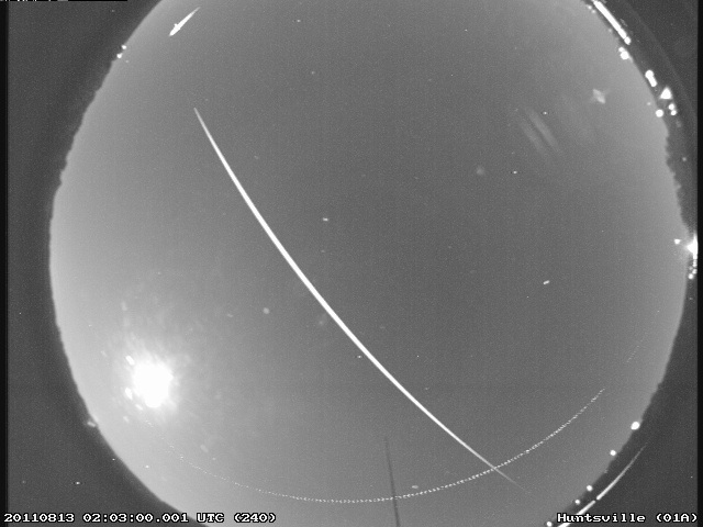 Space Station Makes Perseid Appearance