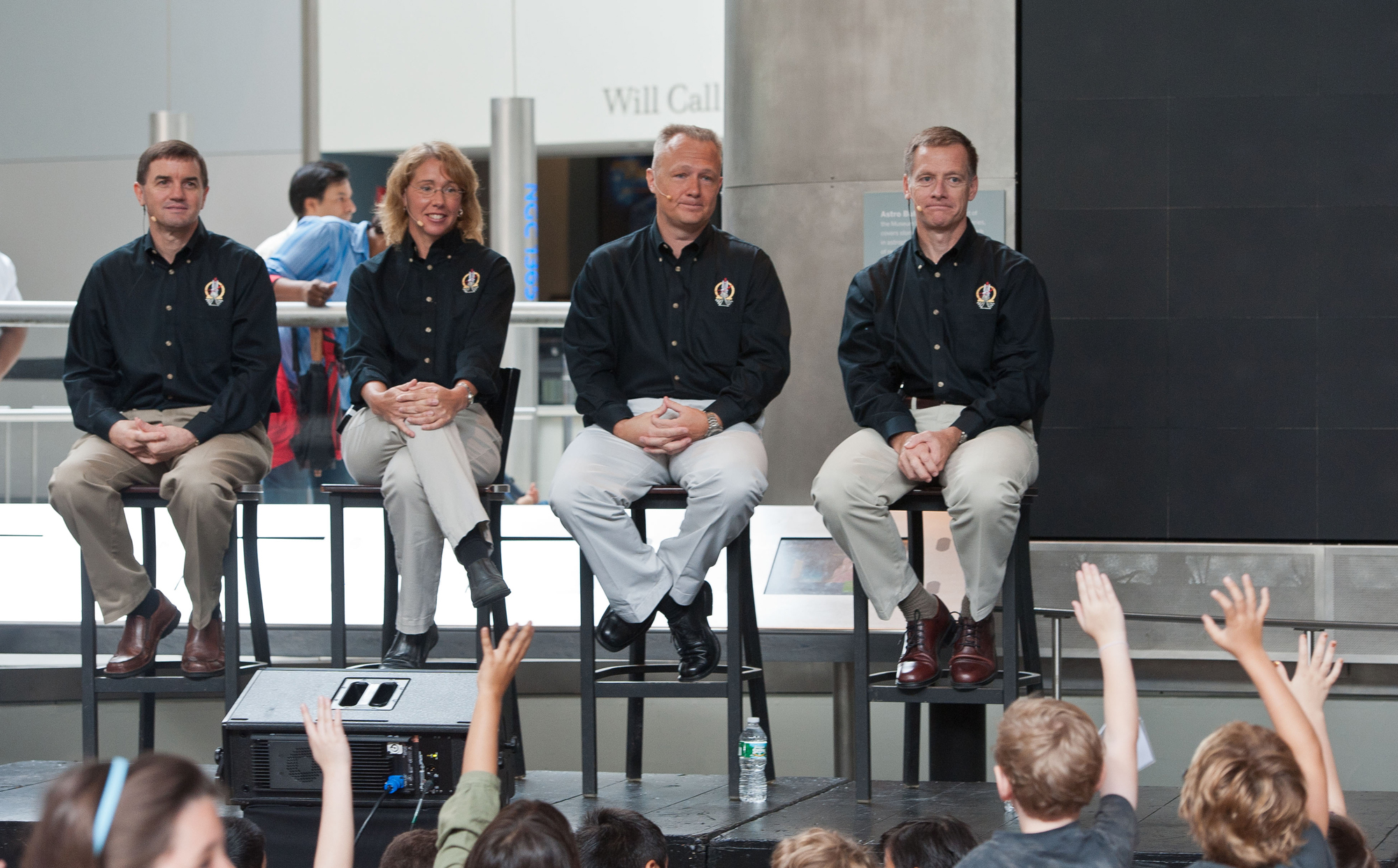 Last Shuttle Astronauts at the Museum