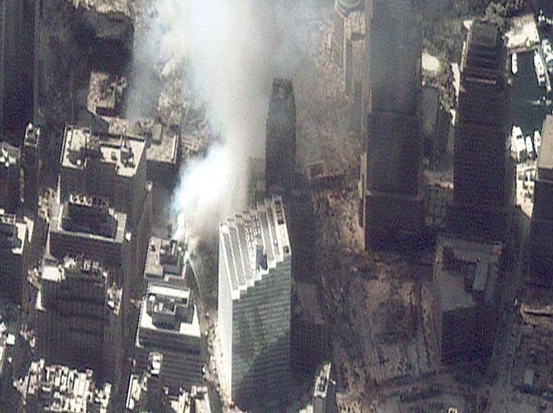World Trade Center Aftermath as Seen by IKONOS Satellite 