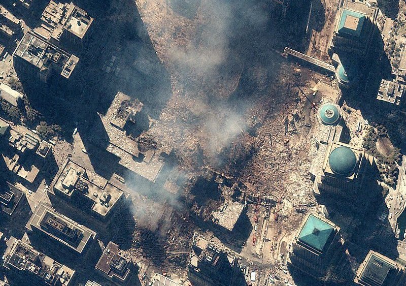 World Trade Center Aftermath as Seen by IKONOS Satellite