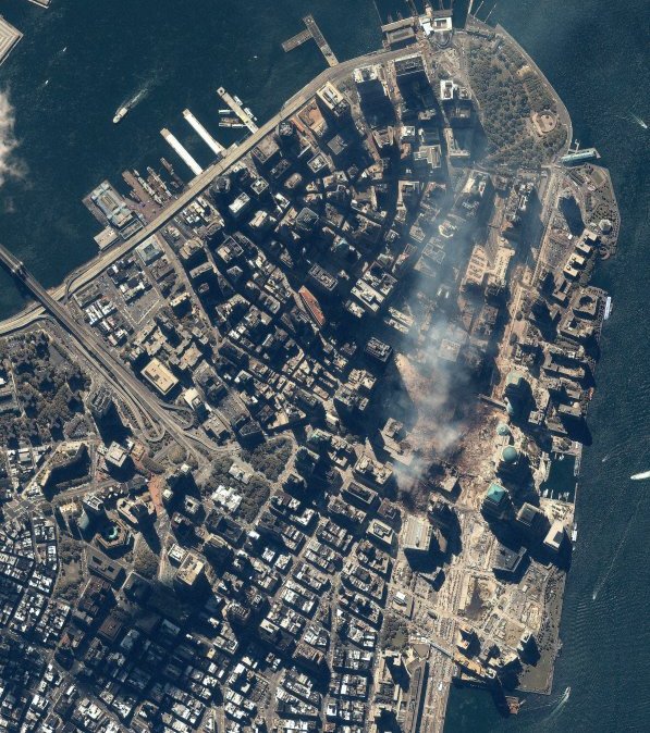 World Trade Center Aftermath as Seen by IKONOS Satellite