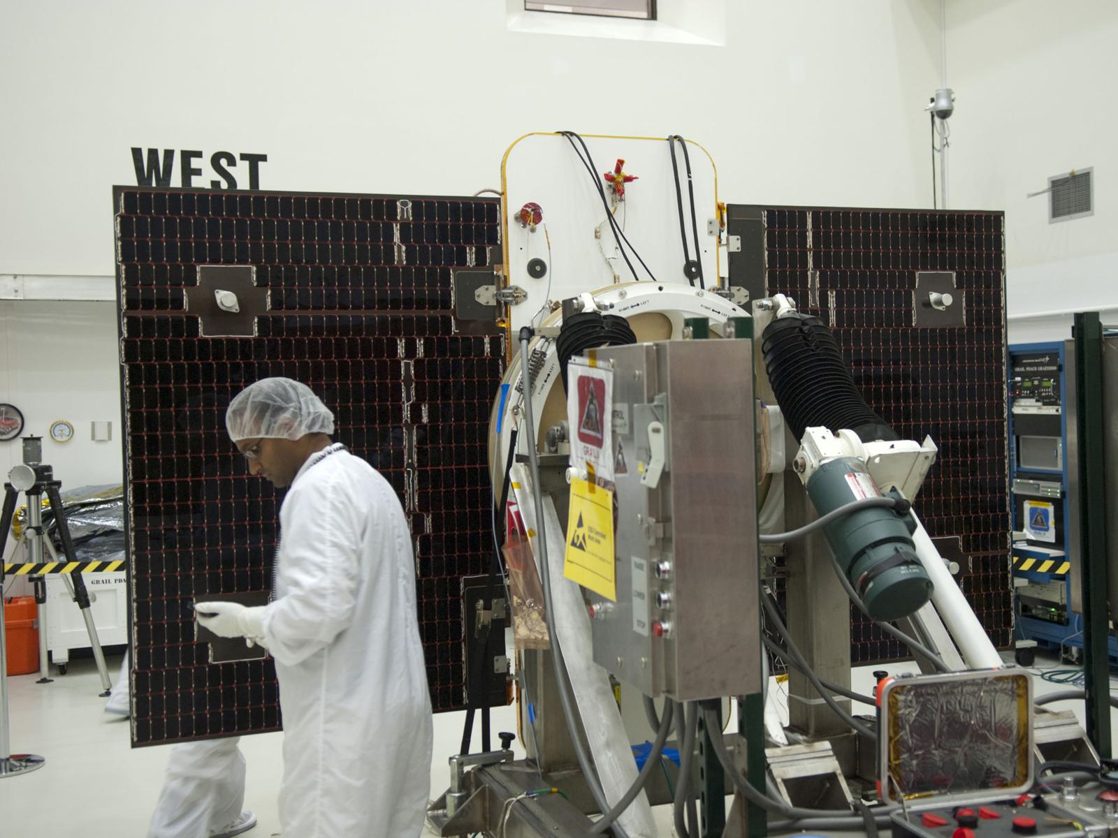 GRAIL's Solar Array Tested