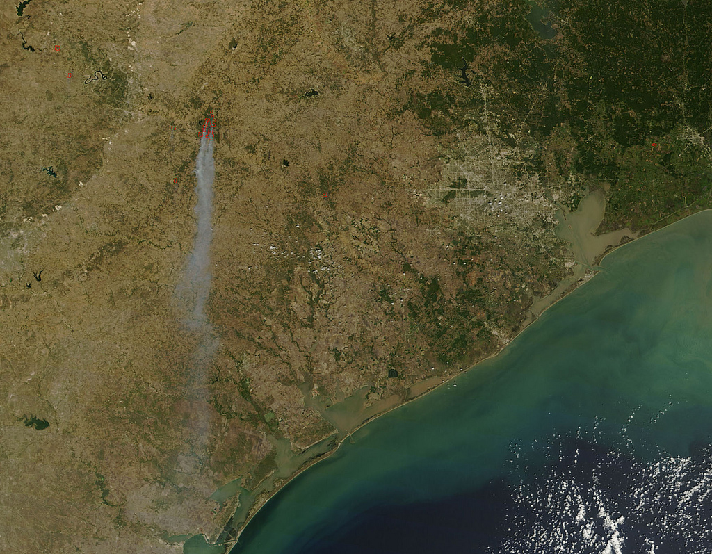 Bastrop County Fires in Texas