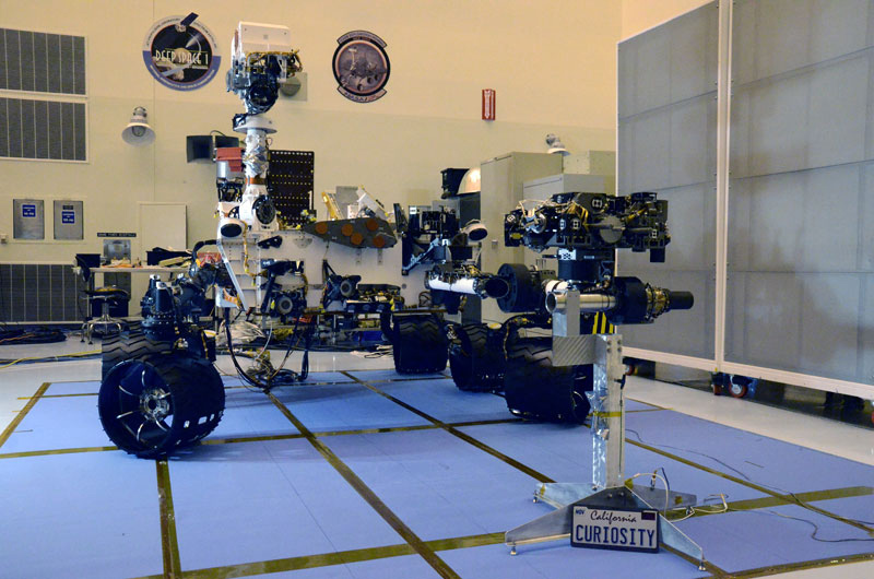 Curiosity Mars Rover Showing Payload