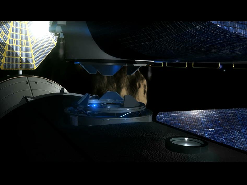 Closeup of SEV Undocking from Habitat