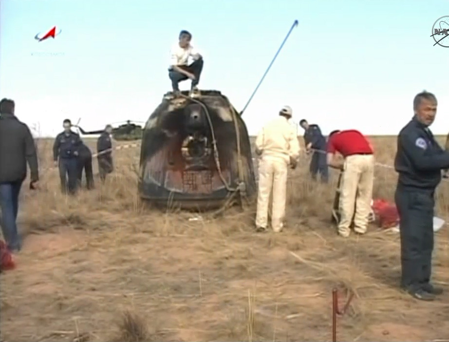 Soyuz TMA-21 Space Capsule After Landing