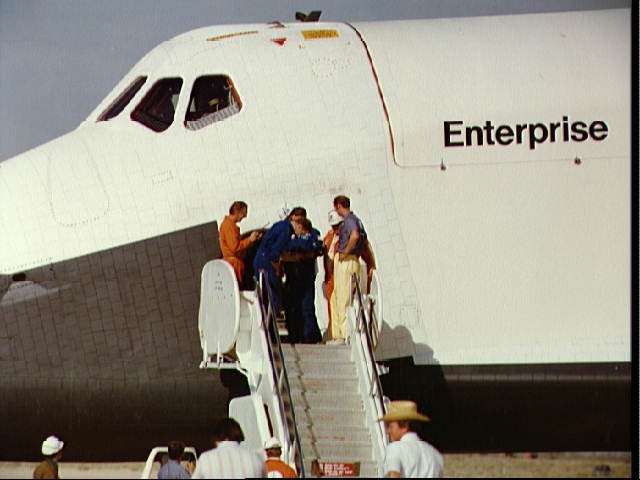 Space Shuttle Enterprise Touchdown