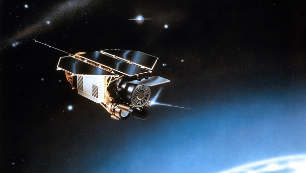ROSAT Satellite in Space