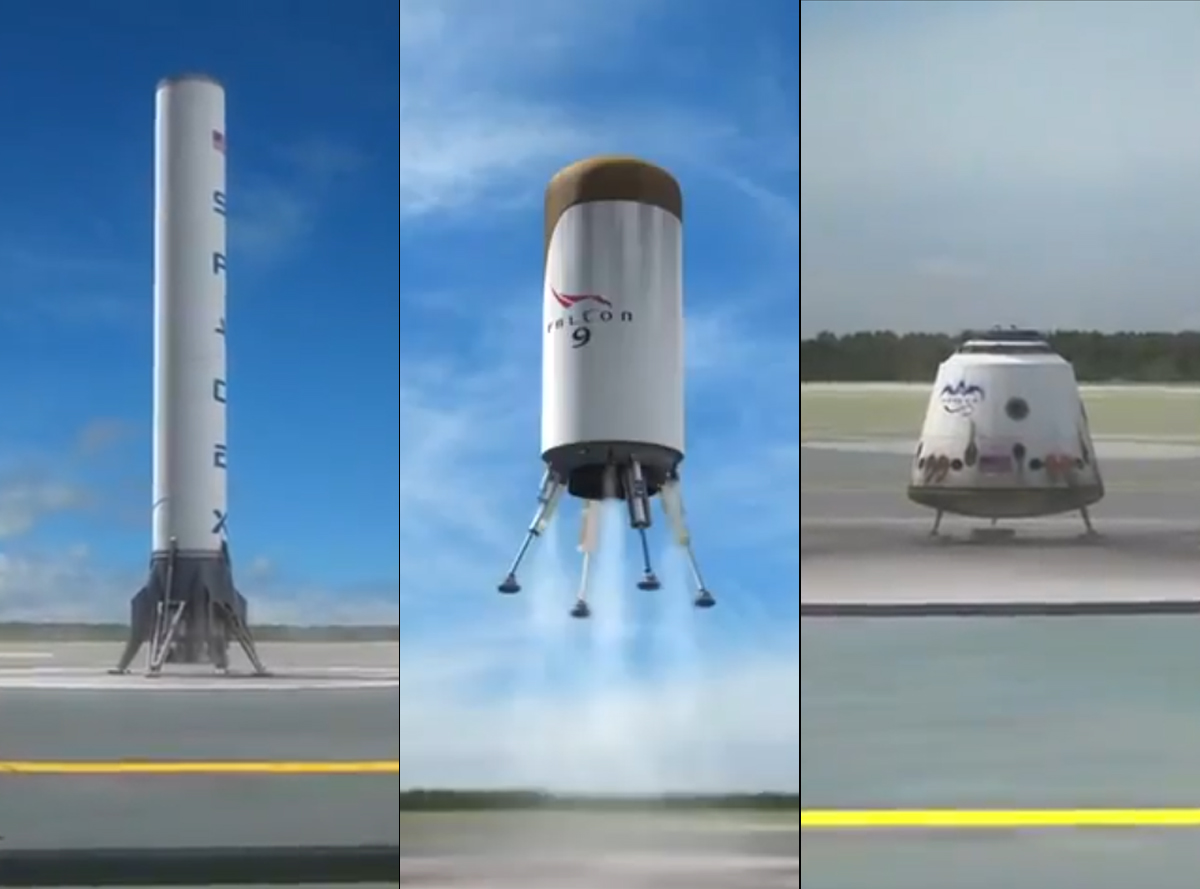 SpaceX's Reusable Rocket: Three Steps