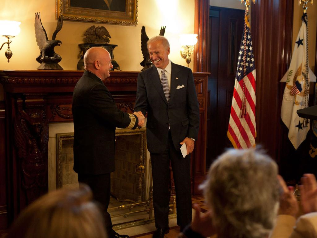 Vice President Biden Honors Mark Kelly