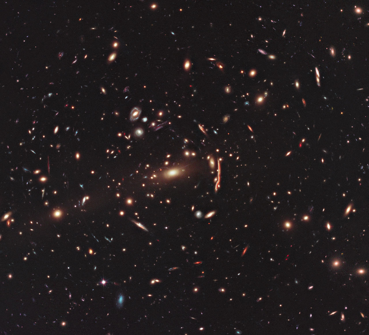Hubble's View of Gravitational Lensing Cluster