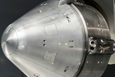 Boeing is testing a 12-by-14 inch aluminum model of its CST-100 space capsule in a wind tunnel at NASA's Ames Research Center. The company has said it hopes the CST-100 will be flying astronauts to and from the International Space Station by 2015.