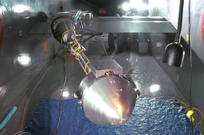 Front View of Boeing's CST-100 Model for Wind-Tunnel Tests