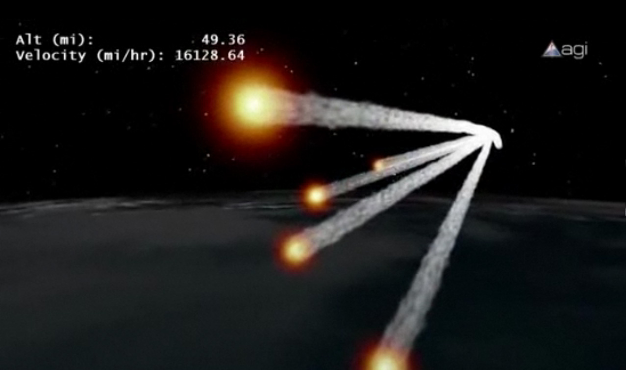 ROSAT Re-entry Animation