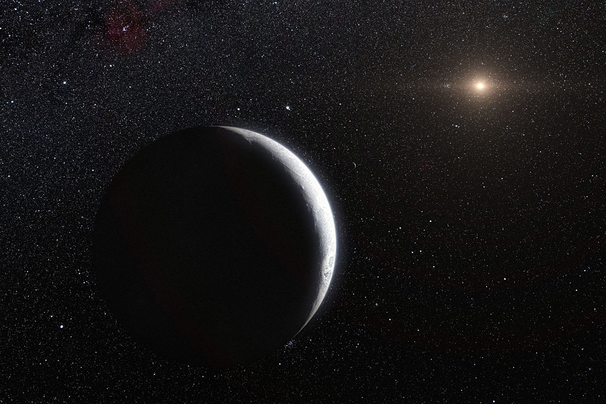 Artist's Impression of the Dwarf Planet Eris