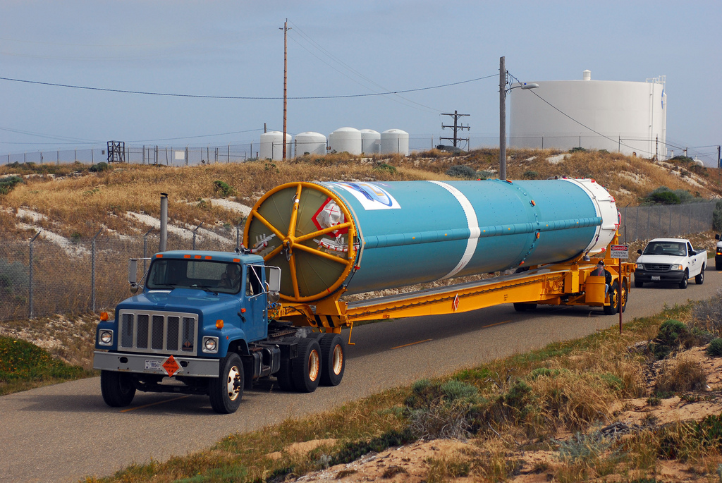 NPP's Delta 2 Rocket Arrives at Vandenberg Air Force Base