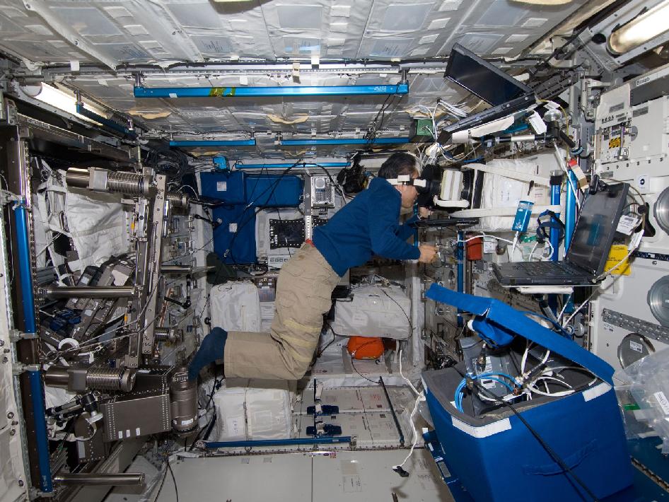 Expedition 29 Flight Engineer Studies Effects of Microgravity