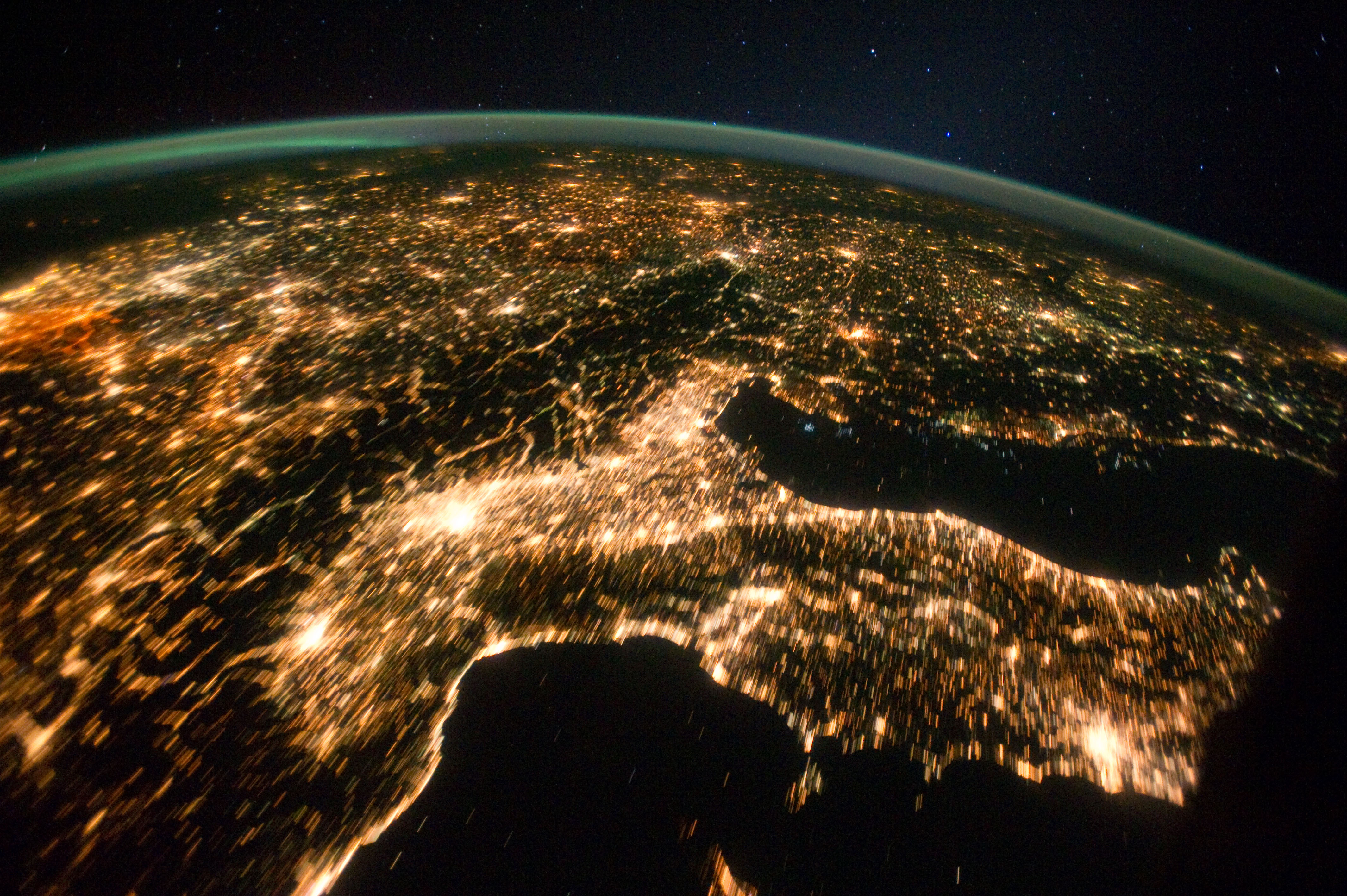 Nighttime Image Taken by Expedition Crew 29 Member
