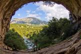Taken during training preparations, this is a view of the valley in Sardinia, where five astronauts took part in the European Space Agency's CAVES 2011 training mission.
