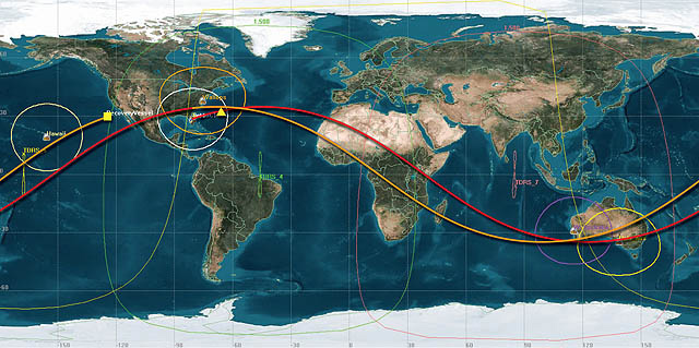 COTS Demo 1 Mission Orbital Path