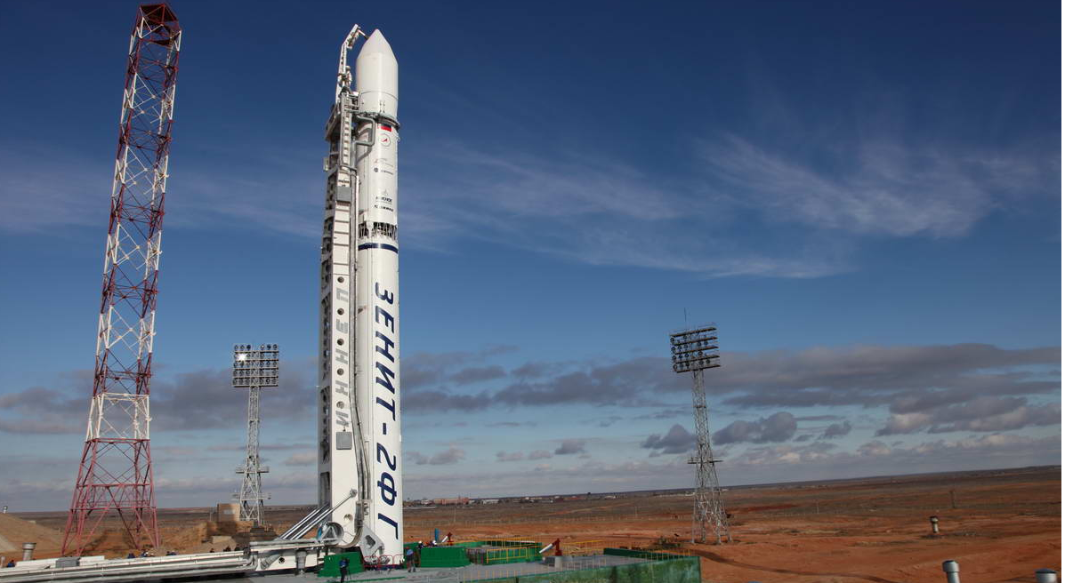 Russian Phobos-Grunt Spacecraft on the Launchpad