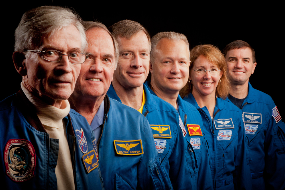 The First and Last Space Shuttle Crews
