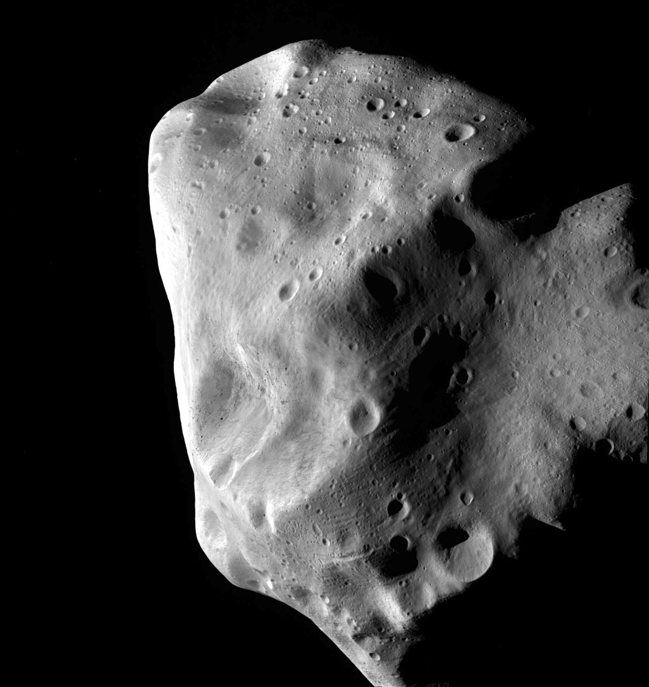 Asteroid Lutetia From Rosetta Spacecraft