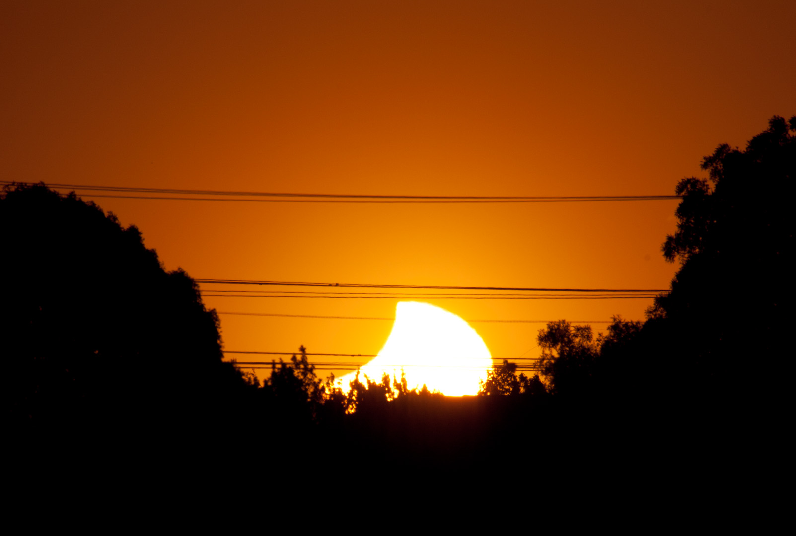 Partial Solar Eclipse From Christchurch, New Zealand - Nov. 25