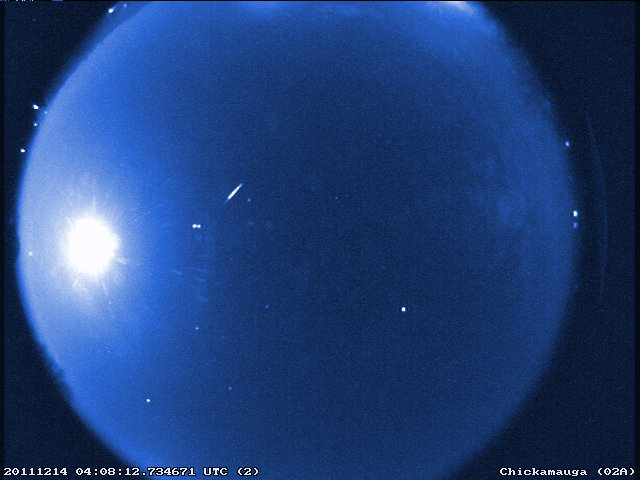 Geminid Meteor Shower, Marshall Space Flight Center