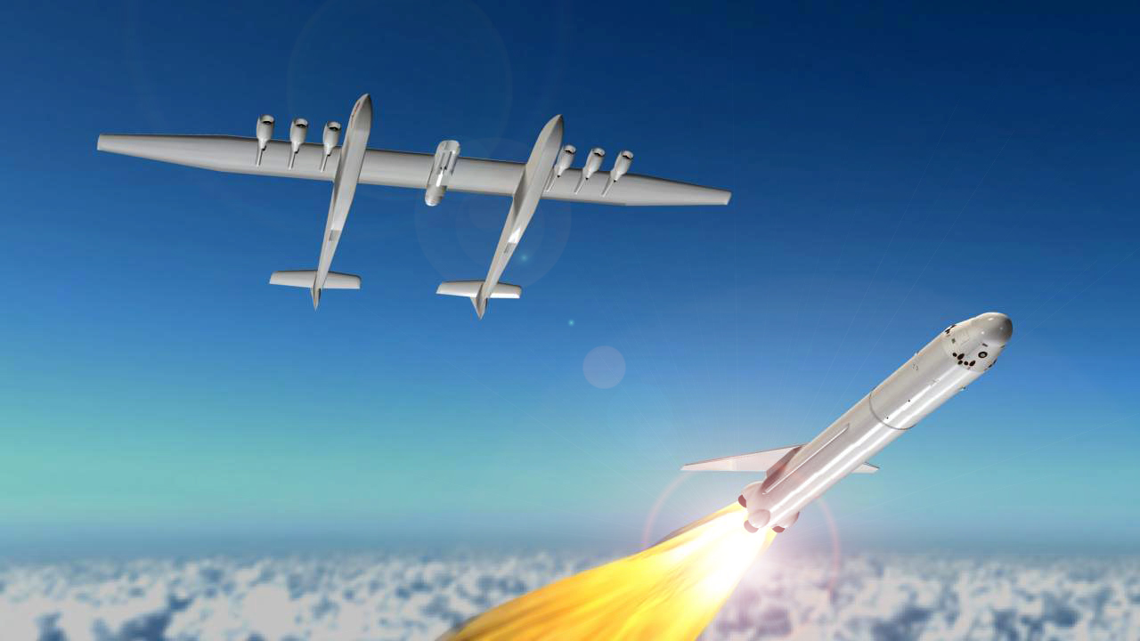 Stratolaunch Systems Aircraft Releases Rocket