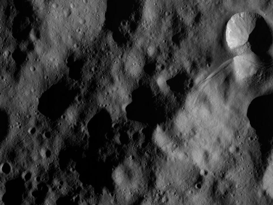 Dawn Orbiting Over Vesta