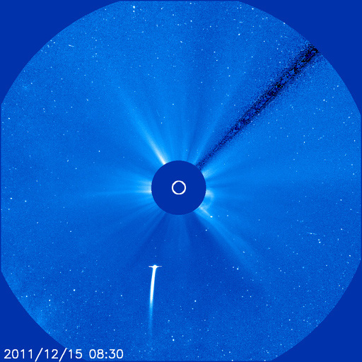 Comet Lovejoy in SOHO Satellite's Sights