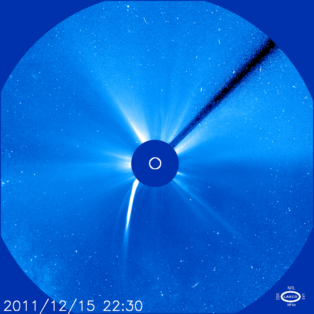 Comet Lovejoy Image by NRL/SOHO/LASCO