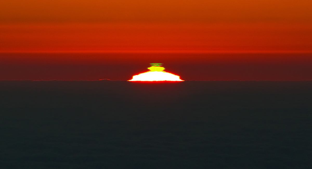 A Sunset Double Green Flash