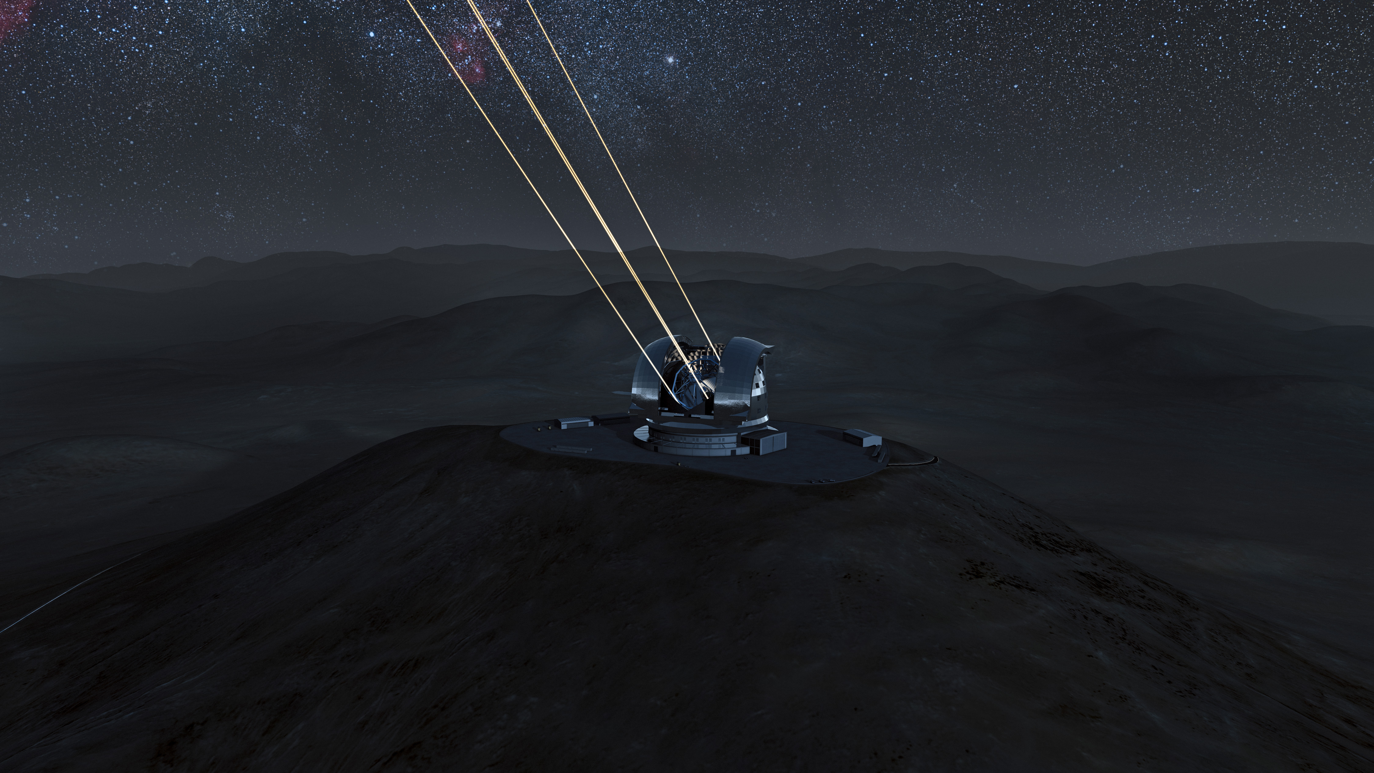 World's Largest Telescope Beams